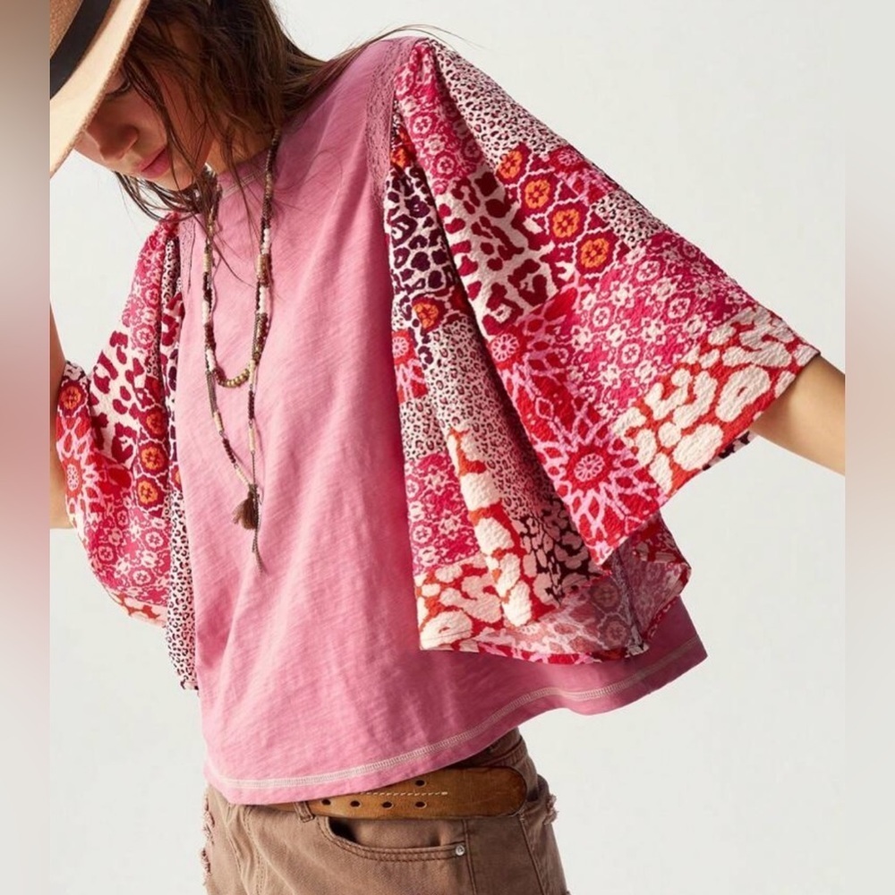 LAST ONE Pink Bohemian Women's Top
